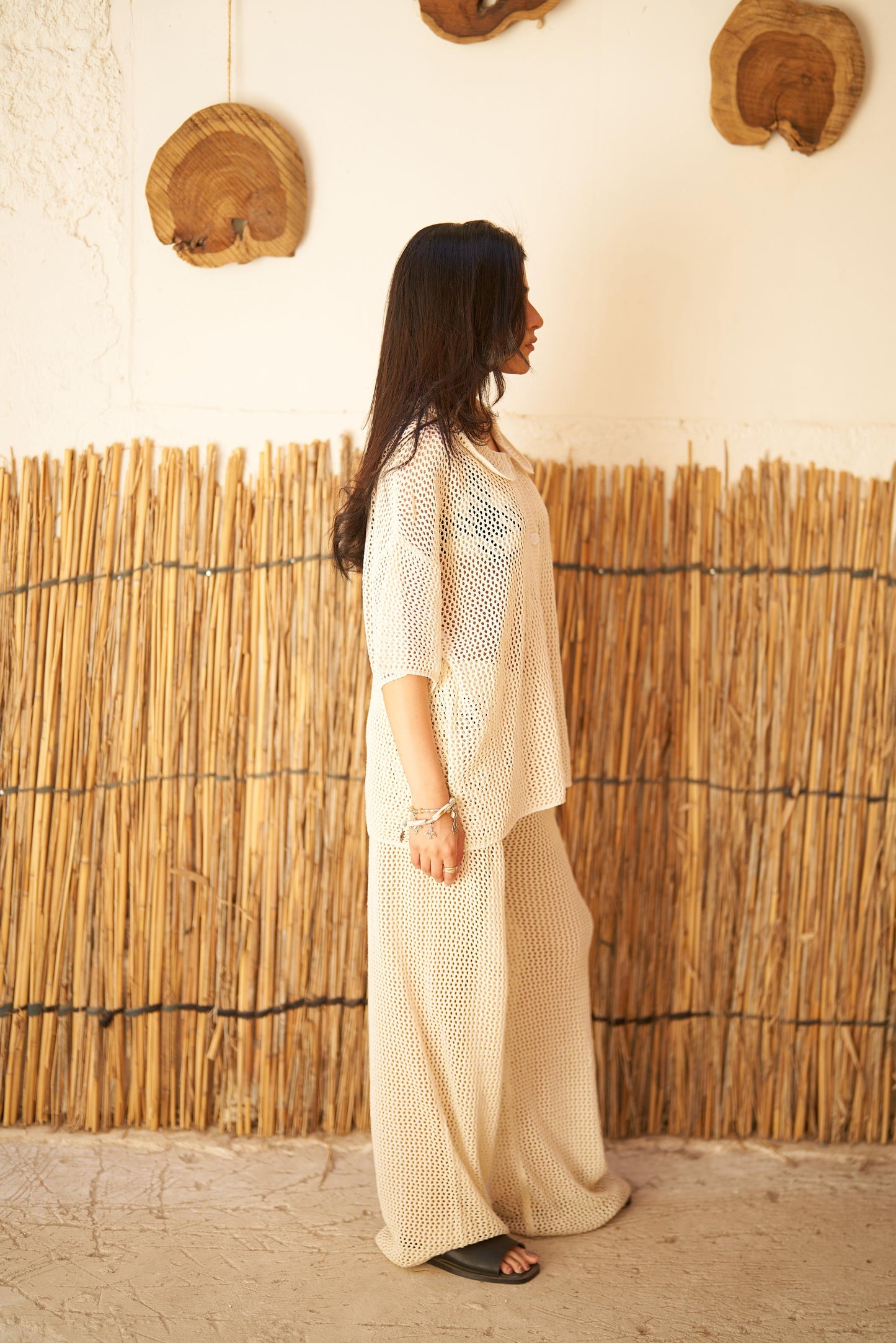 Beige Knit Cover-Up