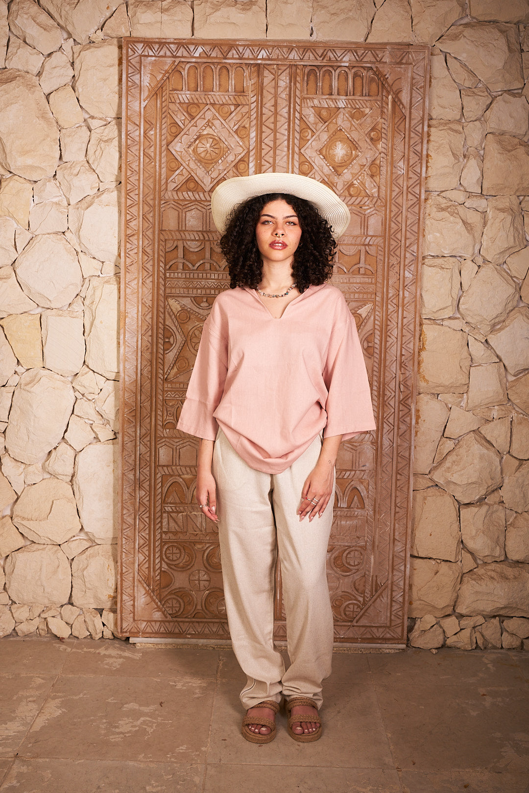 Beige Pants